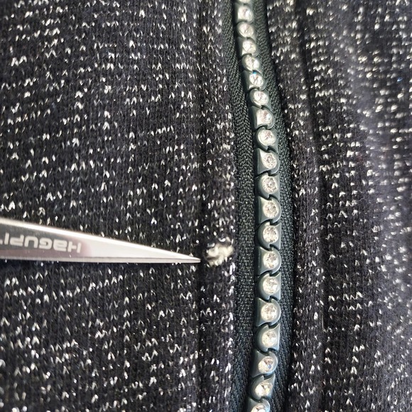 Disney Parks Disneyland 60 Diamond Anniversary Rhinestone Blk hoodie sweatshirt - Picture 8 of 8